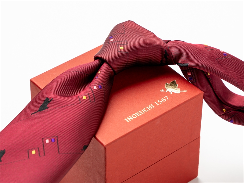 ネコ柄ネクタイ